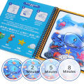 Reusable Children Magic Water Book Baby Early Education Toys Magical Drawing Coloring Books with Pen Set for Kids Montessori Toy.