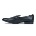 Apex Black Leather Penny Loafer For  Men. 