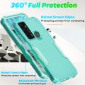 Compatible With AT&T Radiant Max 5G 6.8"/Cricket Dream 5G/Cricket Innovate 5G/AT&T Fusion 5G Case, With (2Pcs) Tempered Glass Screen Protector, Dual Layer Hybrid Shockproof Impact Phone Case. 