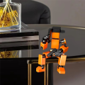 Articulated Robot Action Figure Mini Mechanical Model Ideal Desk Gift for Collectors C. 
