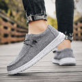 Spring Summer Classic Blue Mens Canvas Loafers Big Size 48 Comfortable Platform Shoes Casual Men Flats Low Shoes Men Espadrilles Wearhouse. 