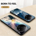 For Redmi A3 Case Couple Starry Moon Mirroe Glass Protector Meteor Start Cover For Redmi A3 Back Cover Phone Cases. 
