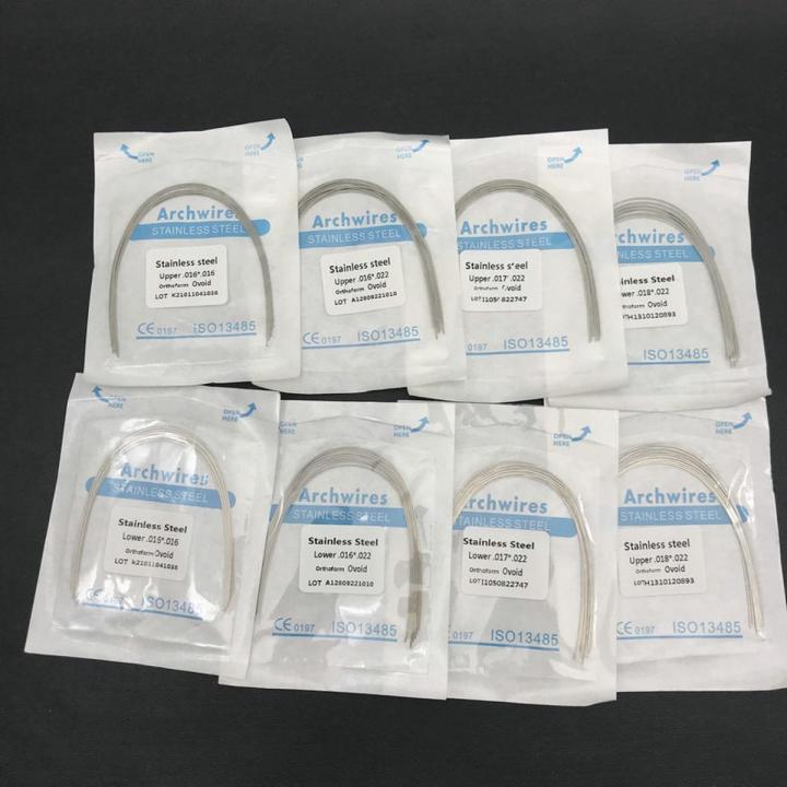 10PCs/1 Pack Dental Orthodontic Stainless Steel Rectangular Oval Arch Wires