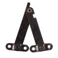 Furniture Box Rotatable Folding Lid Support Hinge Bronze Tone 8Pcs. 