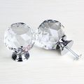 3 pcs Crystal Glass Knob For Cabinet, Drawer, Kitchen Office Chest Cabinet. 