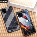 For iPhone 11 Back Cover Version Theme Case Tempered Glass Protection shockproof Cover for iPhone 11 case Transparent Circuit Board Design Full Coverage Phone cases.