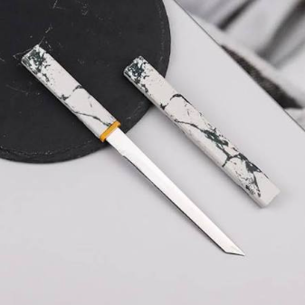 Japanese%20Style%20Marble%20Pattern%20Tanto%20Knife%20with%20Scabbard%20-%20Image%202
