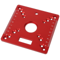 1 Piece Router Table Insert Plate,Mini Square Woodworking Bench Router Flip Plate Multifunctional Trimming Engraving Table Aluminum Alloy. 