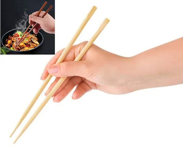 Chopsticks Reusable Wooden Chinese Chopsticks Dishwasher Safe Wood Chopstick 2 Pair