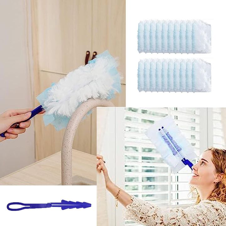 Flash%20Dust%20Magnet%2010%20Pcs%20Refill%20with%201%20Extender%20Handle,Dust%20Magnet%20Duster%20Flash%20Fluffy%20Dusters%20Refills%20Dusters%20Multi%20Surface%20Duster%20Refills%20Kit,Fluffy%20Duster%20for%20Cleaning%20(Blue).%20-%20Image%203