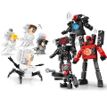 Skibidi Toilet Surveillance Man TV Compatible Building Blocks Mini Model Action Figures Toys Christmas Halloween Birthday Gift Ruiqir Super Store. 