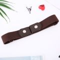 New No Buckle Stretch Buckless Belt Invisible Elastic Waist Belt Unisex for Jeans Pants, Lazy Belts for Women Men. 