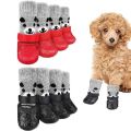 New Waterproof Pet Boots Shoes Socks Anti-Slip with Adjustable Drawstring Cats Dogs Rubber Socks Pet Supplies Rain Snow Boots Small Puppy Sock Shoes. 