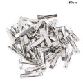 50 Pcs 40/46/55/65/75mm Metal Hair Clip Crocodile Duckbill Clip With Teeth Alligator Clips For Diy Jewelry Accessories. 