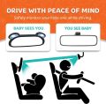 Car Safety View Back Seat Mirror Baby Car Mirror Children Facing Rear Ward Infant Care Safety Kids Monitor Car Accessories. 