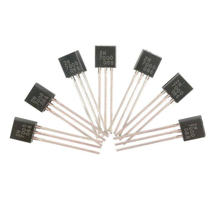5Pcs- 7000 Transistor 2N7000 Transistor 2N7000 MOSFET 60V 200mA N-Channel Transistor MOSFET TO-92 Package 3 Pin Leads
