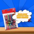 Cello Colour Bombs Coloured Ink Gel Pens | Pack of 10 | 10 Vivid Ink Colours | Coloured Gel Pens | Gel Pen for Students| Ideal for Art, Project work, Journal Work, Presentations.