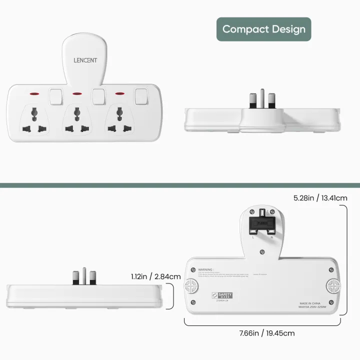 Lencent%203%20in%201%20Universal%20Plug%20Extension%20Wall%20Plug%20with%20Individual%20Switches,%203%20Outlets,%20Multi%20Plug%20Outlet,%20Power%20Plug%20Adapter,%20Multiple%20Socket%20Charger%20Extension%20for%20Home,%20Office,%20Travel%20-%20Image%204