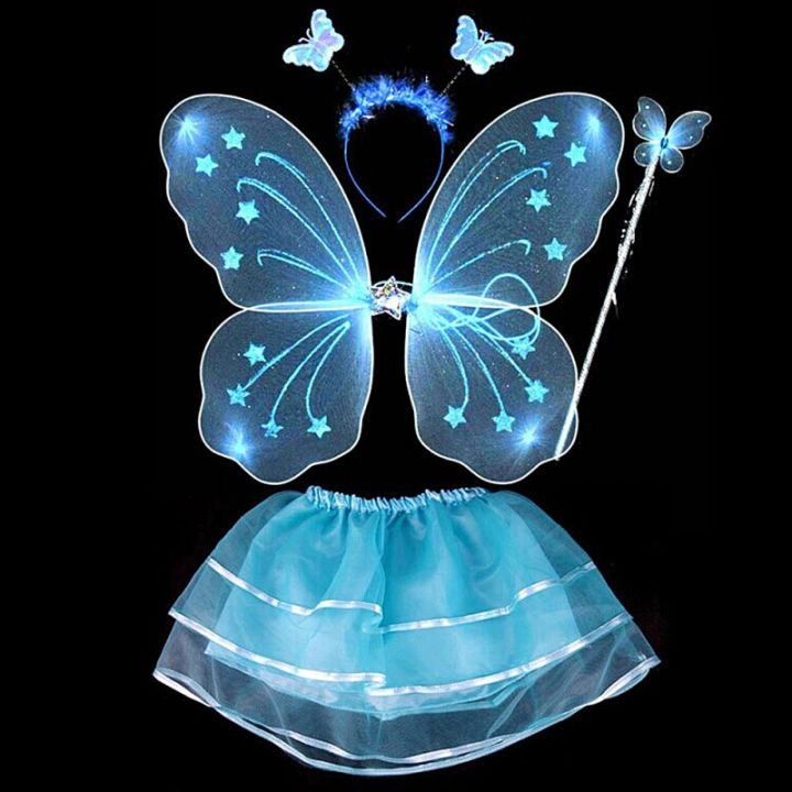 4Pcs/set%20Fairy%20Princess%20Kids%20Baby%20Girl%20Photo%20Costume%20Butterfly%20Wing%20Wand%20Headband%20Tutu%20Skirt%20Costume%20Clothes%20Set%20-%20Image%202