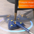 10Pcs/Set 360 Degree Triangular Mop Rotary Telescopic Floor Glass Ceiling Wall Cleaning Cloth Multipurpose Household Cleaning Accessories. 