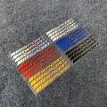 Fashion 4pc Car Stickers Wheels Rims Sport Racing DIY Stripes Decorative Stickers Emblem Car Styling Car SUV Truck Accessories.