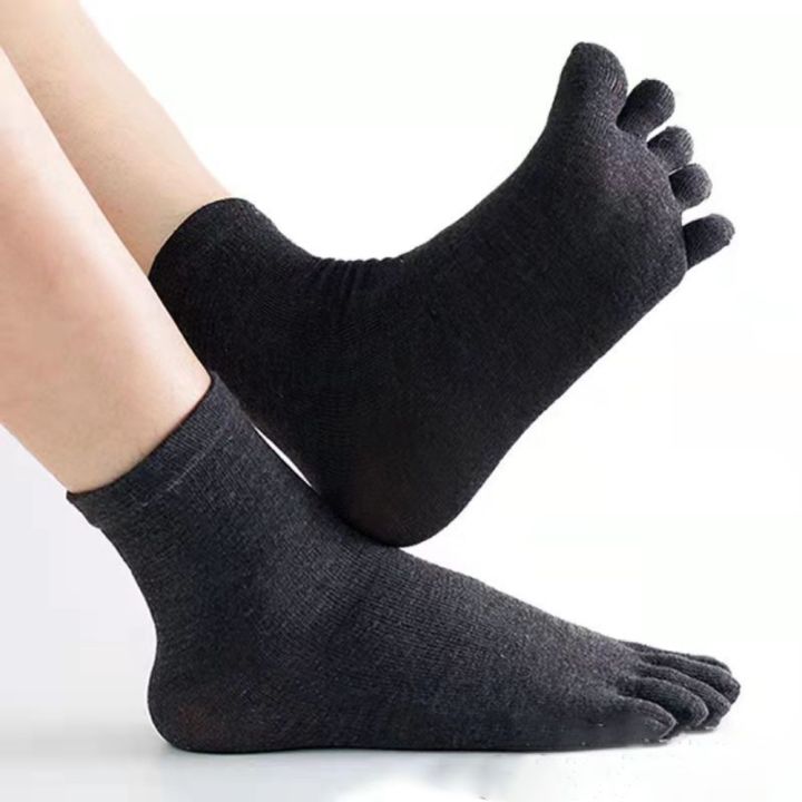 Toe%20Socks%20Men%20cotton%20Five%20Fingers%20Socks%20Breathable%20Short%20Ankle%20Crew%20Socks%20Sports%20Running%20Solid%20Color%20Black%20White%20Grey%20Male%20Socks%20-%20Image%203