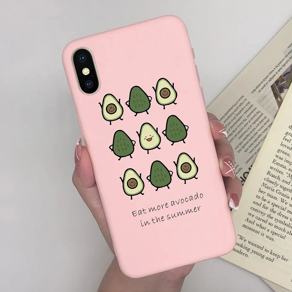 For iPhone X XR XS Max Case Fashion Cartoon Cute Girl Daisy Flower