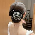 【LuckyBabyFans Store】（NEW）Fashionable and 2024Lazy Flower Magic Twist Bun Head Spinning Hair Band Coil Hair Device Tiara Hair Accessories for Girls and Women. 