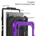 For Samsung Galaxy Tab S8 11 inch SM-X700 Silicone + PC Tablet Case(Orange+Black).