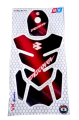 Bike Fuel Tank Pad 2 Pis set sticker for Discover Motorcycle. Matte Red. 