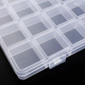 Plastic Clear Organizer Box Bead Storage Containers with Adjustable Dividers for Craft Jewelry Fishing Tackles Parts Storage. 