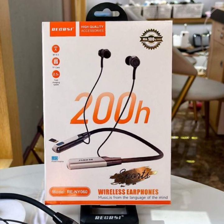 Recrsi RE-NY060 200 Hours Bluetooth Neckband By Exoticmart