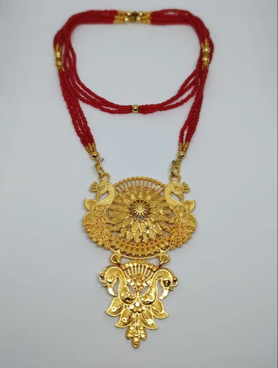 Gold%20Plated%20Traditional%20Alloy%20Necklace%20for%20Women%20and%20Girls%20Medium%20Size%20Stylish%20Party%20Wear%20Jewelry%20-%20Image%202