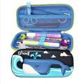 Qitong BLAC WHIKEBig Capacity 3D Pencil Pen Case Pencil Box Office College School Large Storage High Capacity Bag Pouch Holder Box OrganizerAE. 