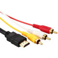 HDMI to RCA Cable 1080P HDMI Male to 3 RCA S-Video AV Audio Cable Cord Adapter for TV HDTV DVD.