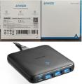 Anker 543 Atom III Slim 65W PowerPort Four Ports Charger (A2045) - Black. 