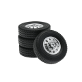 【3C VictoryEagle】8Pcs Rubber Wheel Tire Tyre for WPL D12 Mini 1/16 RC Drift Car Spare Parts Accessories. 