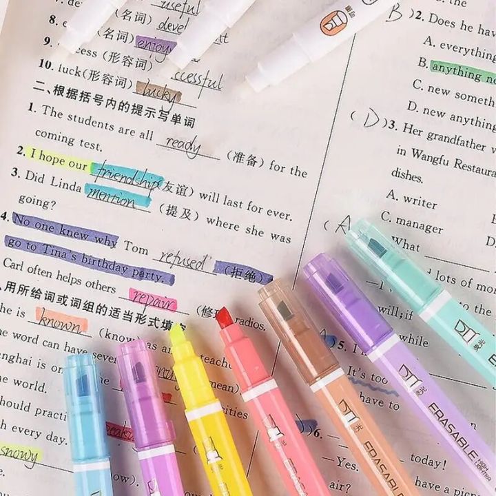 Erasable%20Highlighters%20Assorted%20Colors%20Light%20Pastel%20Highlighters%2012colors%20Double-end%20Erasable%20Highlighter%20Pastel%20Liquid%20Markers%20-%20Image%203