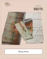 Cotton Three piece with Sequence Work Shalwar Kameez For Women. 