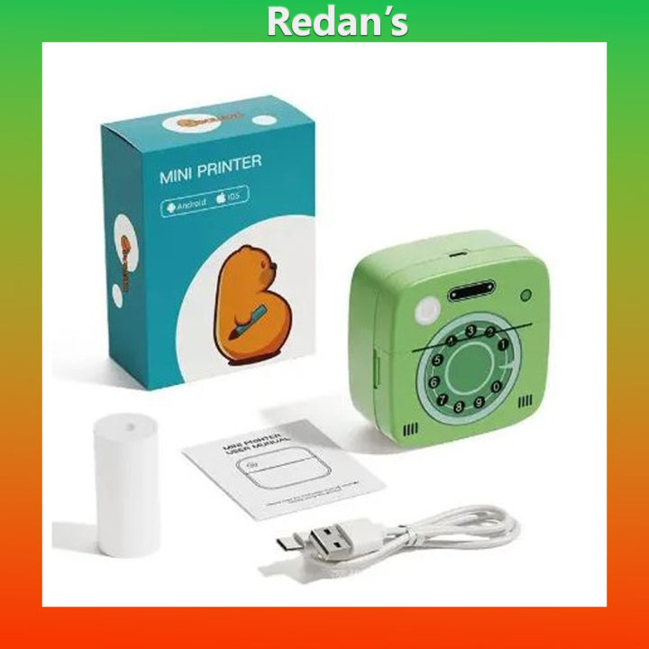 D2 Mini Thermal Bluetooth Cute Pocket Printer, Retro design and cute ...