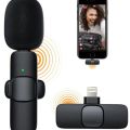 K9 Wireless Lavalier Microphone Upgraded Plug-Play Auto-Syncs Mic For Vlogs Interview Youtubers (NO APP or Bluetooth Needed). 