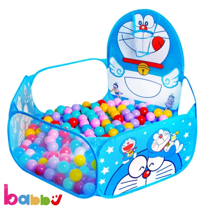 Ball%20House%20for%20Kids%20with%20Free%2020%20Pcs%20Plastic%20Balls%20-%20Doraemon%20Design%20Playhouse%20-%20Image%202