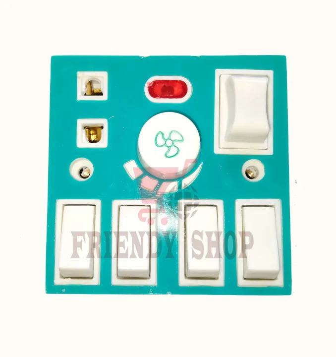 5%20In%201%20Ac%20250V%206A%20Combine%20All%20In%20One%204%20Pcs%20Gang%20Switch%20Fan%20Dimmer%20Regulator%202%20Pin%20Socket%20Led%20Indicator%20And%20Fuse%20%20Combine%20Wall%20Gang%20-%20Remote%20Control%20Switch%20-%20Image%203