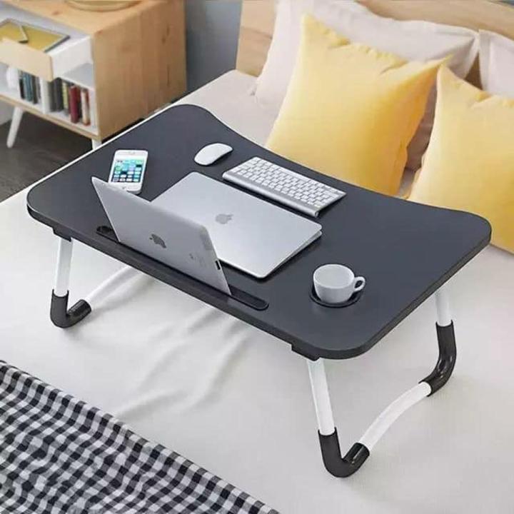 Multifunctional Foldable laptop Desk Laptop Desks Portable Adjustable Foldable Laptop Notebook Lap PC Folding Desk Table Stand Bed Tray Study and Reading color Black Blue red Wooden green. Daraz ....