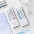 Panda Online Creative Press Neutral Pen INS Japanese Girls' High Beauty ST Quick Dry Brush Question Ball Pen Student Black Water Pen.