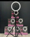 10inch Ring Light Tripod Stand Studio Set for YouTube/Facebook Live Video/Tiktok Video - 7 Feet Long 200 Cm. 