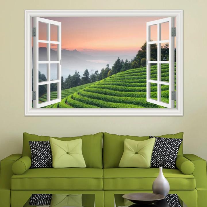 3D%20Window%20View%20Green%20Landscape%20wall%20sticker%20Removable%20Tea%20Garden%20Wall%20Stickers%20Mural%20Art%20Sticker%20Poster%20and%20prints%20-%20Image%202
