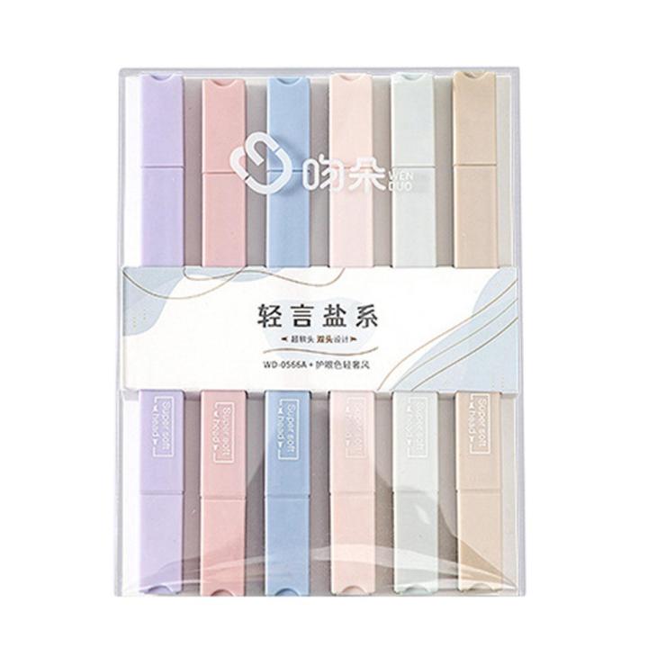 GC 1 Set Soft-ip Highlighter Creative Light Color Pen Large-capacity Marker Pen - ips