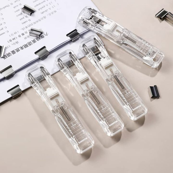 Hovaa%20Reusable%20Creative%20Stapler,portable%20Handheld%20Paper%20Clam%20Clip%20Dispenser%20with%2050%20Metal%20Clips,staplers%20for%20Paper,push%20Clipper%20Stapler,%20Office%20School%20Home%20Supplies%20Portable%20Mini%20Stapler%20-%20Image%203