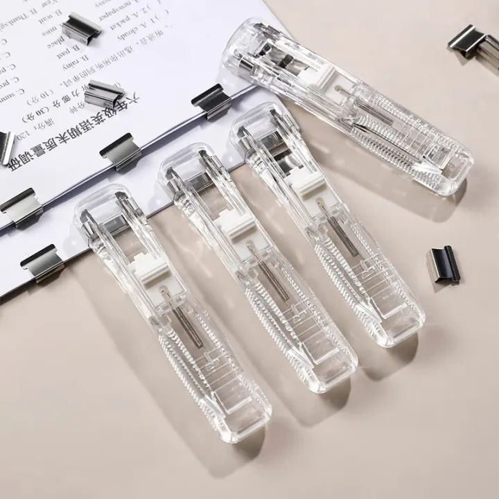 Hovaa%20Reusable%20Creative%20Stapler,portable%20Handheld%20Paper%20Clam%20Clip%20Dispenser%20with%2050%20Metal%20Clips,staplers%20for%20Paper,push%20Clipper%20Stapler,%20Office%20School%20Home%20Supplies%20Portable%20Mini%20Stapler%20-%20Image%203